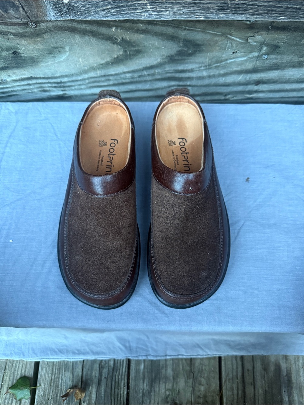 Birkenstock Women's Brown Suede Clog Mules made with genuine leather